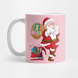 Santa Claus with a bag of presents Mug